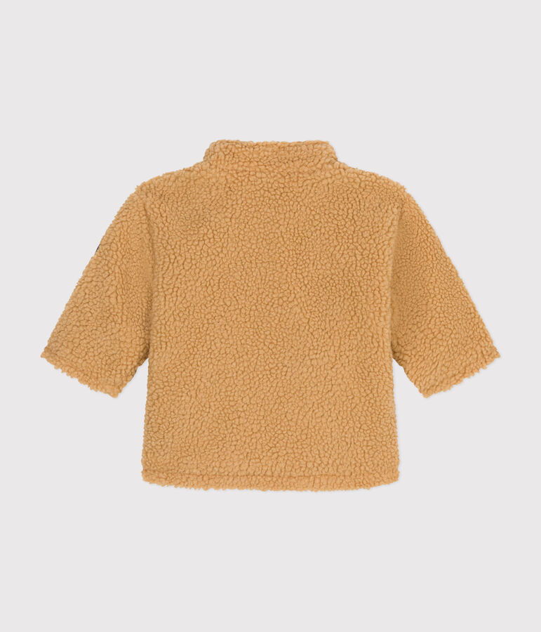 Veste en sherpa b&eacute;b&eacute; beige FACILE