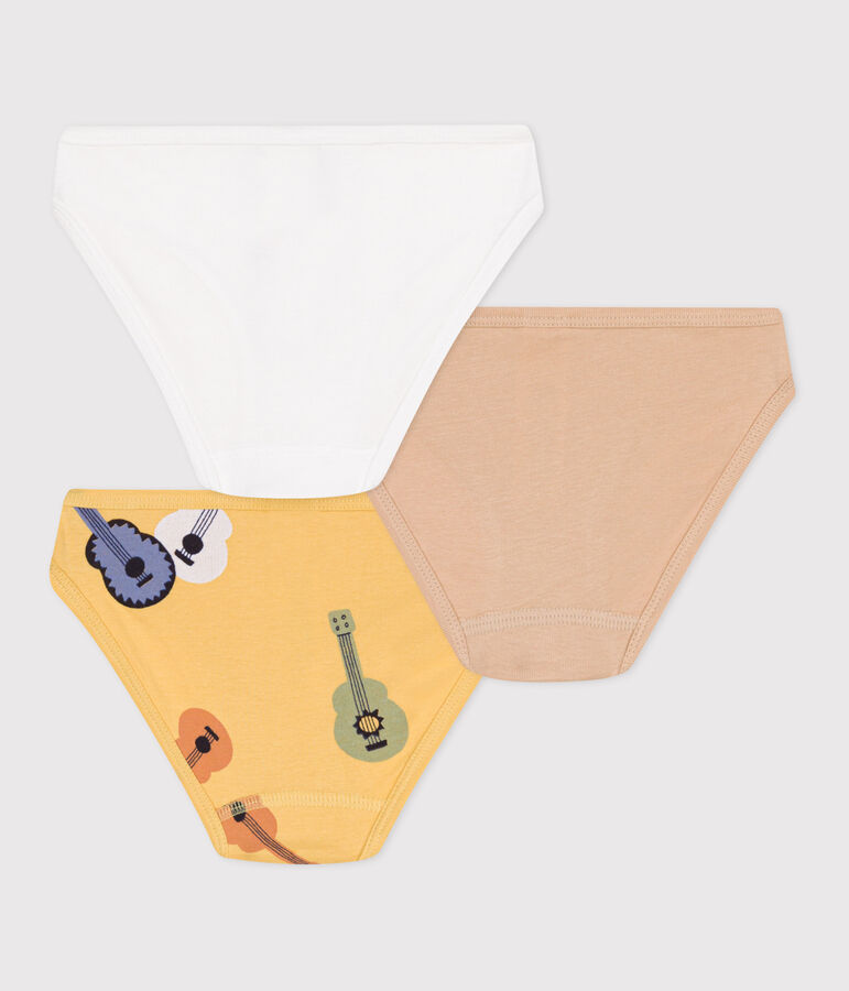 Lot de 3 culottes enfant en coton imprim&eacute; multicouleur