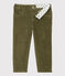 Pantalon en velours bébé. vert MILITARY