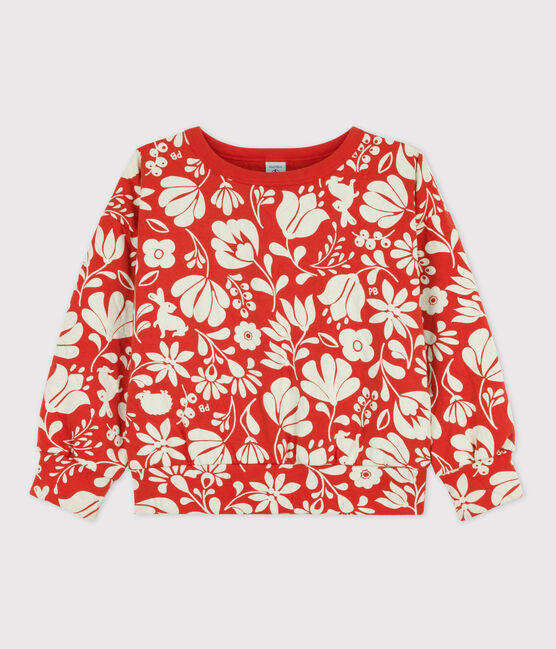 Sweatshirt imprimé en tubique matelassé enfant fille CASIMIR/ AVALANCHE