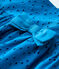 Robe à bretelles en broderie anglaise bébé fille bleu MYKONOS