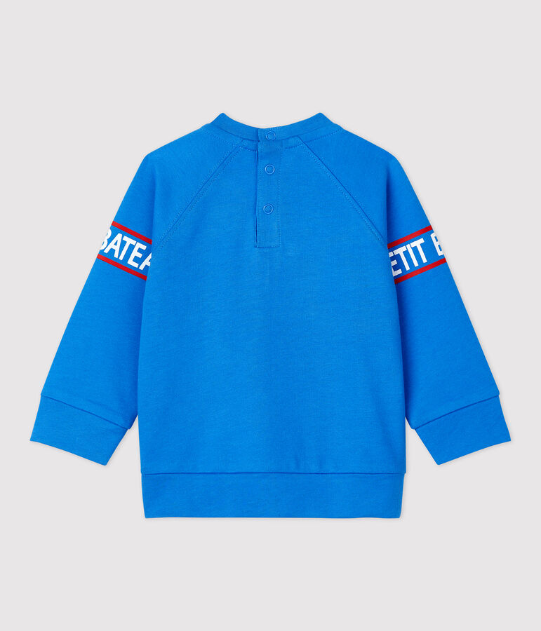 Sweatshirt en molleton l&eacute;ger b&eacute;b&eacute; bleu BRASIER