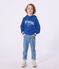 Sweatshirt &agrave; capuche enfant en coton bleu PERSE