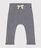 Pantalon en coton bio bébé bleu SMOKING/blanc MARSHMALLOW