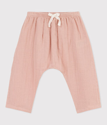PETIT BATEAU - Pantalon en gaze de coton bébé