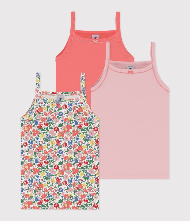 Lot de d&eacute;bardeurs enfant en coton &agrave; fleurs multicouleur