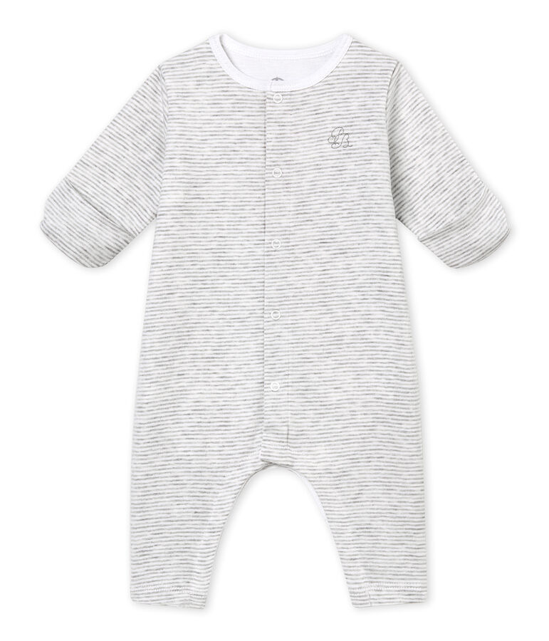 Bodyjama B&eacute;b&eacute; mixte gris/blanc