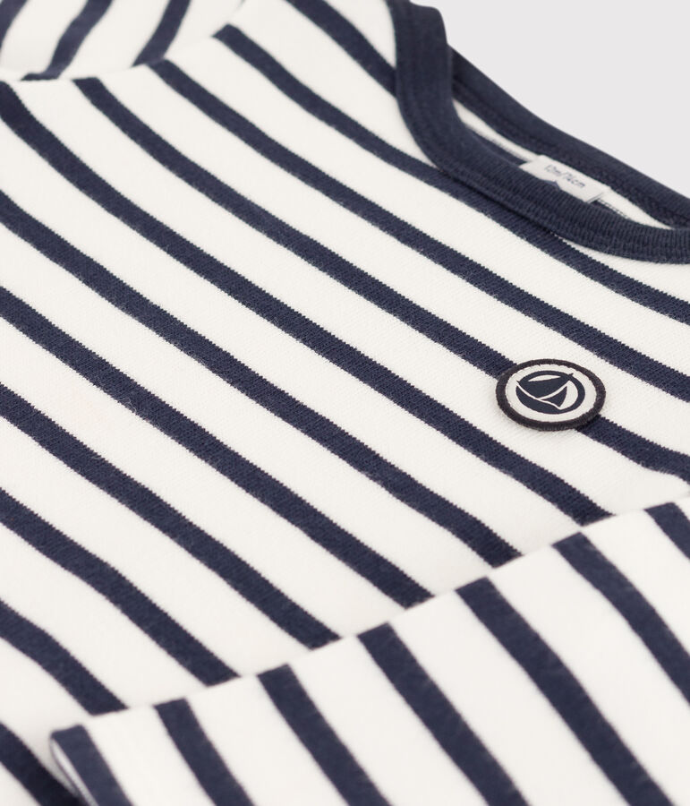 Marini&egrave;re iconique b&eacute;b&eacute; blanc MARSHMALLOW/bleu SMOKING