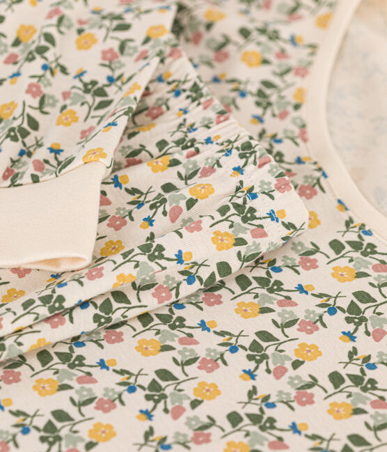 Pyjama en coton motif floral femme blanc AVALANCHE/ MULTICO