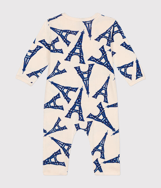 Pyjama bébé Paris en coton blanc AVALANCHE/ MULTICO