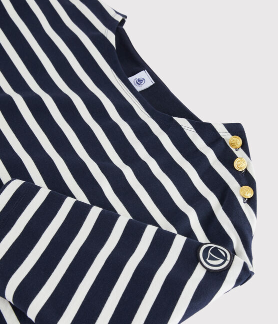 Marinière en coton Femme bleu SMOKING/blanc MARSHMALLOW