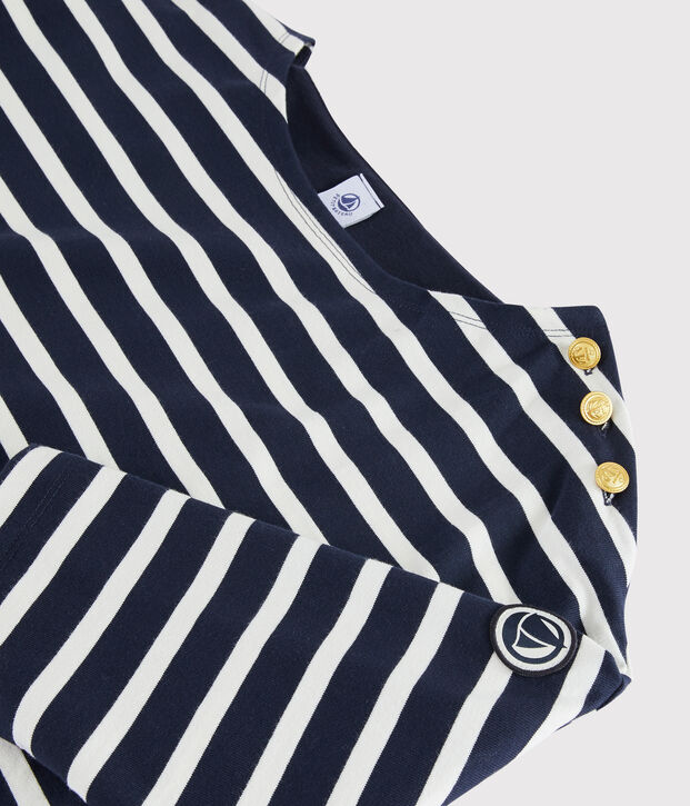 Marini&egrave;re volant&eacute;e Femme bleu/blanc
