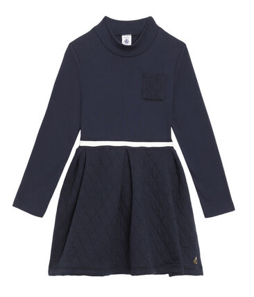 Robe bleu marine en coton