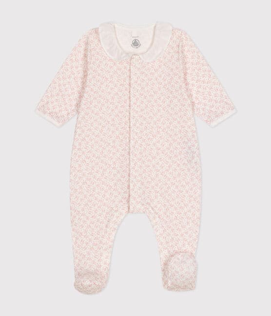 Pyjama imprimé fleurs en coton bébé MARSHMALLOW/ PANTY