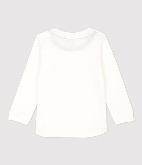 Tee-shirt en coton bébé blanc MARSHMALLOW