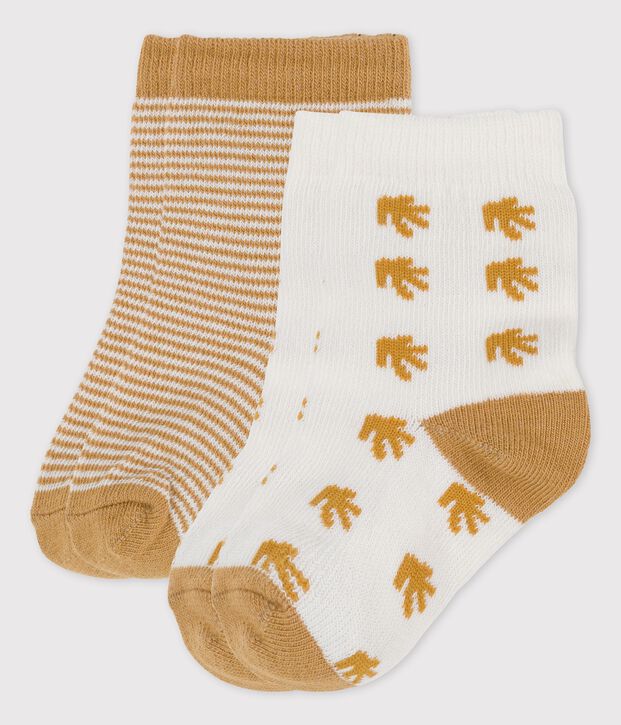 Lot de 2 paires chaussettes b&eacute;b&eacute; multicouleur