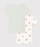Lot de 2 tee shirts manches courtes cœur en coton petite fille variante 1