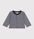 Cardigan en tubique rayé bébé
