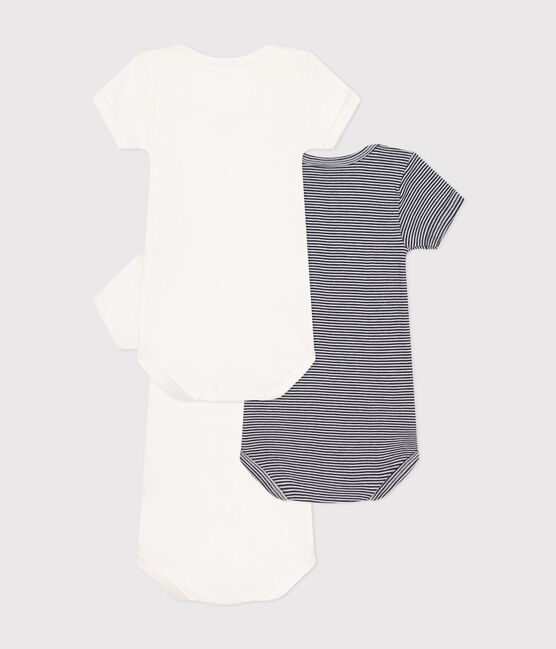Lot de 3 bodies manches courtes en coton bébé variante 1