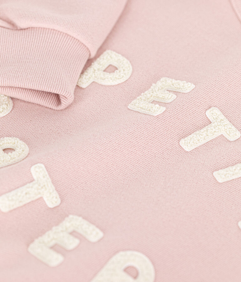 Sweatshirt en molleton enfant fille rose SALINE