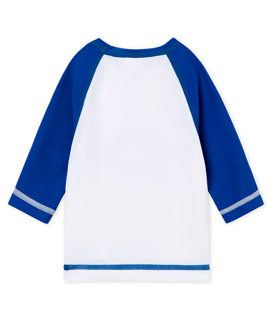 Tee-shirt manches longues protection solaire bébé mixte blanc MARSHMALLOW/bleu RIYADH