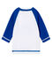 Tee-shirt manches longues protection solaire bébé mixte blanc MARSHMALLOW/bleu RIYADH