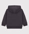 Sweatshirt zippé Petit Boat à capuche enfant fille / garçon gris DUMBO