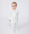 Pyjama bébé en coton dinosaures blanc MARSHMALLOW/blanc MULTICO