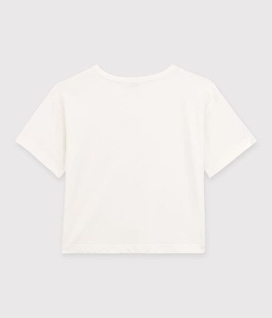 Tee-shirt LE BOXY en coton Femme blanc MARSHMALLOW