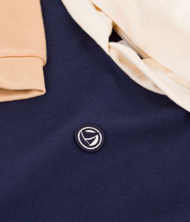 Sweatshirt &agrave; capuche enfant gar&ccedil;on bleu/multicouleur