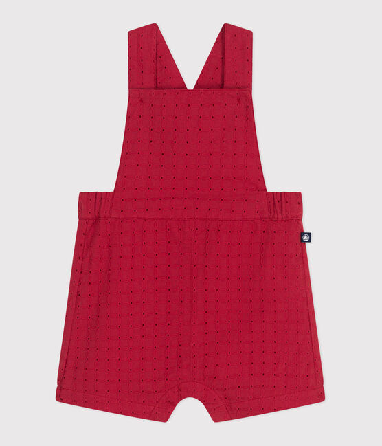 Salopette bébé en coton broderie anglaise jambes courtes SPI