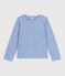 Tee-shirt en coton enfant fille bleu SKY CHINE