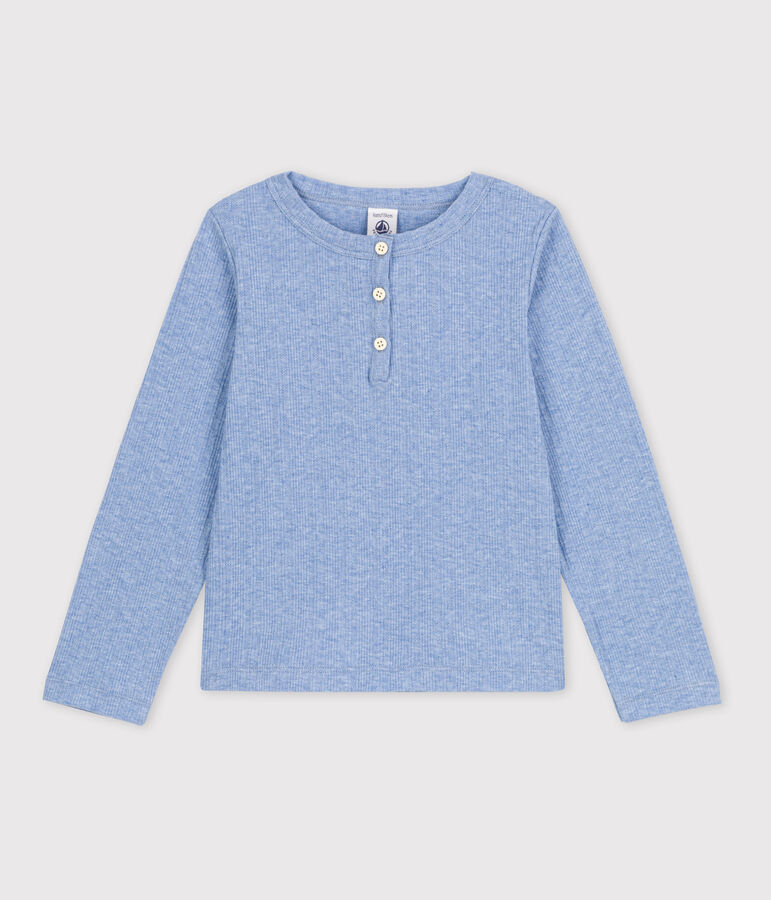 Tee-shirt en coton enfant fille bleu SKY CHINE