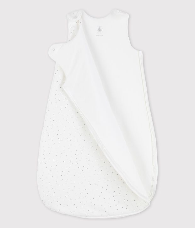 Gigoteuse b&eacute;b&eacute; en tubique blanc/multicouleur