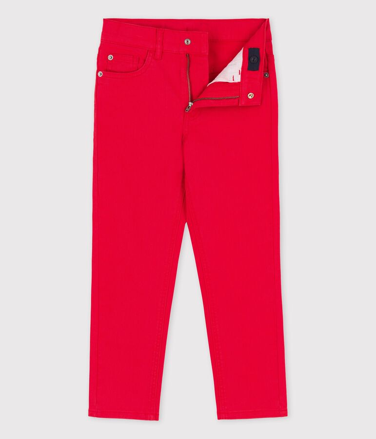 Pantalon en denim enfant fille / gar&ccedil;on rouge PEPS