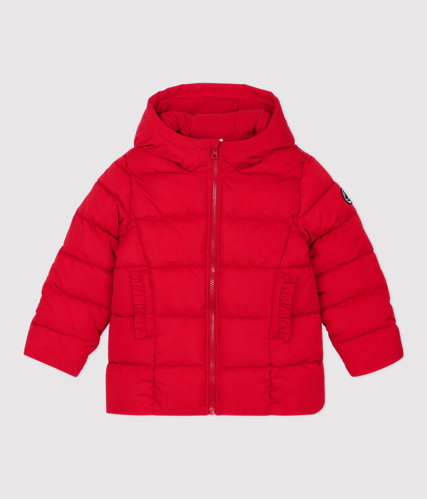Doudoune enfant fille rouge