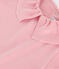 Teeshirt enfant en coton manches courtes à col uni rose CHARME