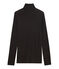 Sous-pull femme en coton léger noir NOIR