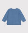 Cardigan en tricot de coton ajouré bébé bleu BEACH