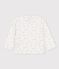 Chemise en gaze de coton bio bébé blanc MARSHMALLOW/rouge OMBRIE