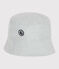 BOB EN COTON SEERSUCKER VERT ENFANT GARCON blanc MARSHMALLOW/bleu BRUT