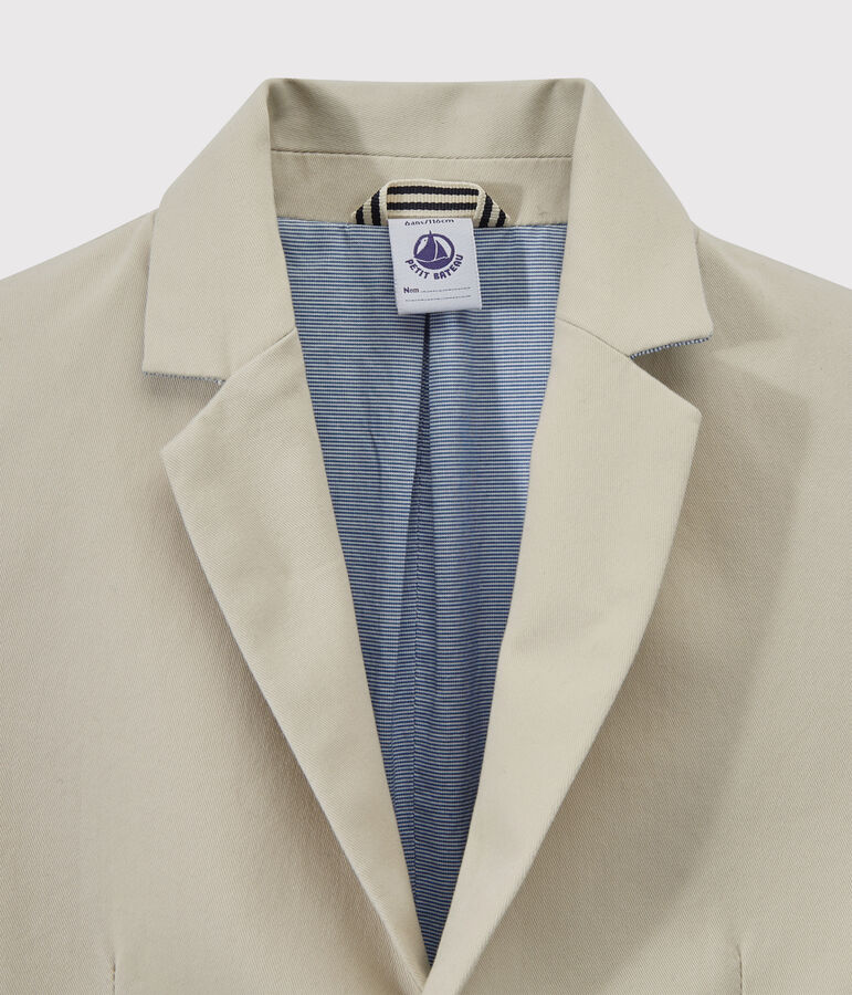 Veste enfant gar&ccedil;on beige FETA