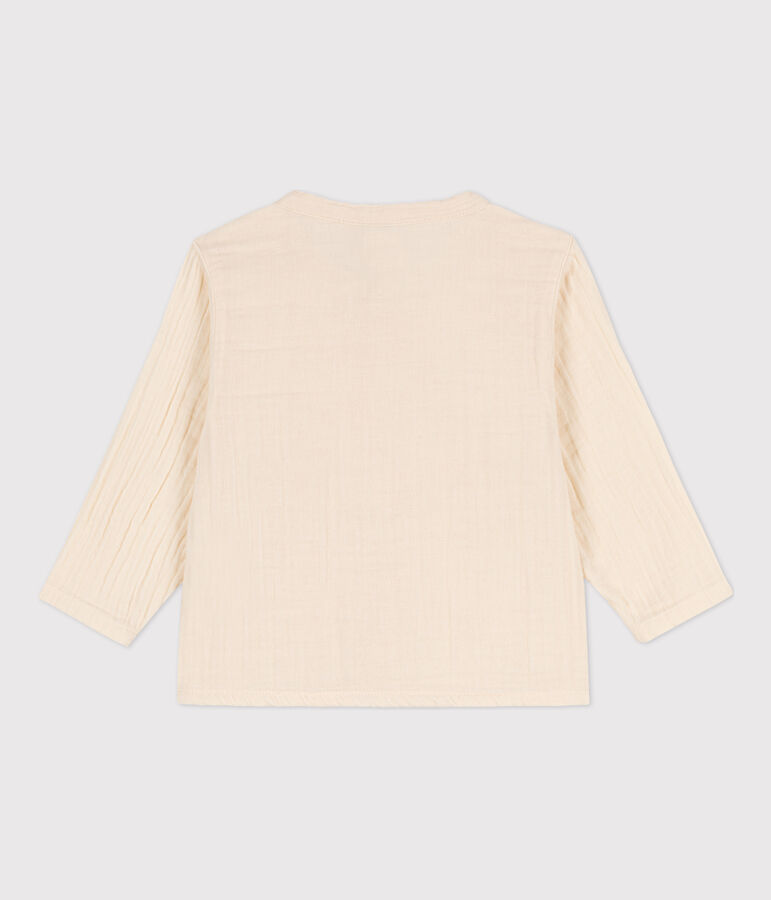 Chemise b&eacute;b&eacute; en gaze de coton &eacute;cru AVALANCHE