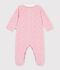 Pyjama b&eacute;b&eacute; en velours avec col, imprim&eacute; &agrave; fleurs rose/multicouleur