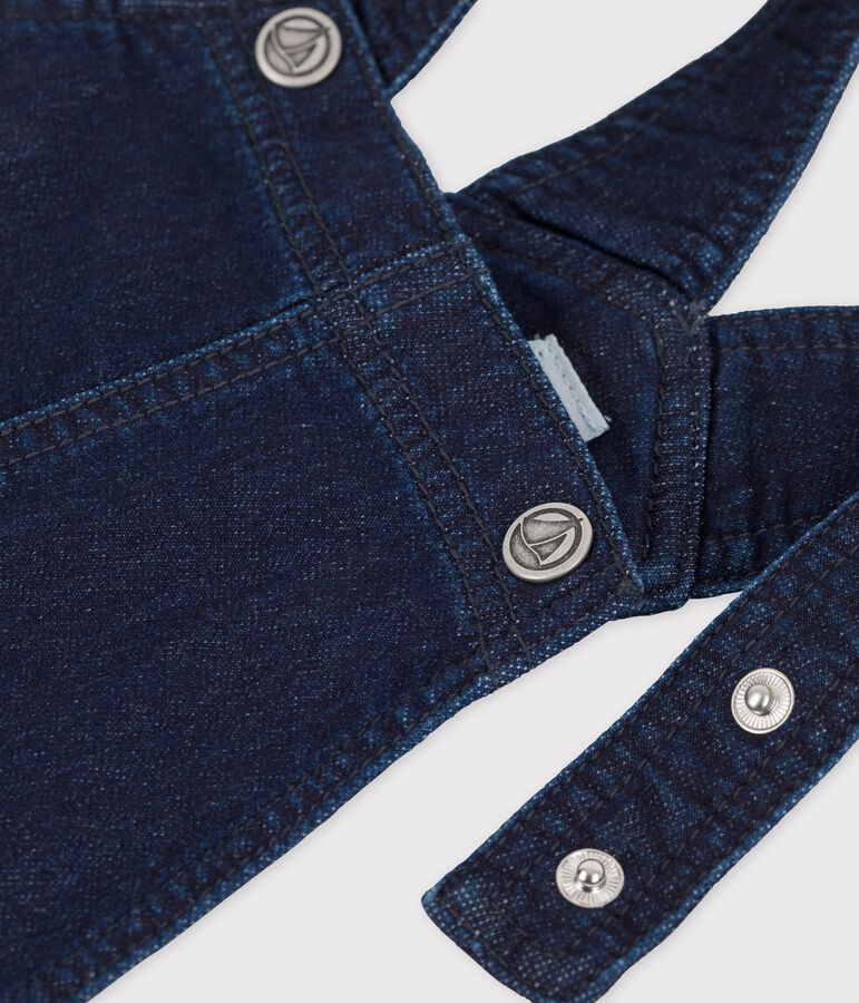 Robe salopette en denim enfant fille bleu DENIM BLEU FONCE