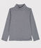 Sous-pull enfant fille/garçon bleu SMOKING/blanc MARSHMALLOW