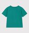 Tee-shirt enfant manches courtes en coton vert