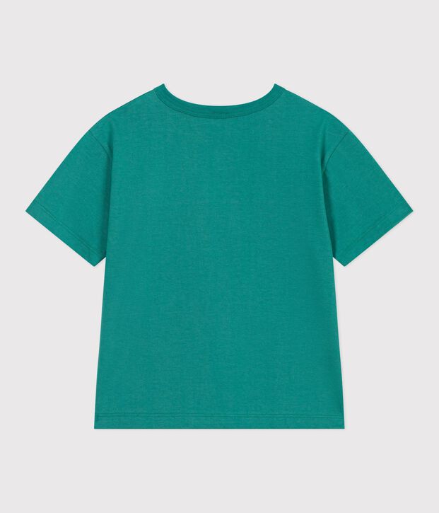 Tee-shirt enfant manches courtes en coton vert