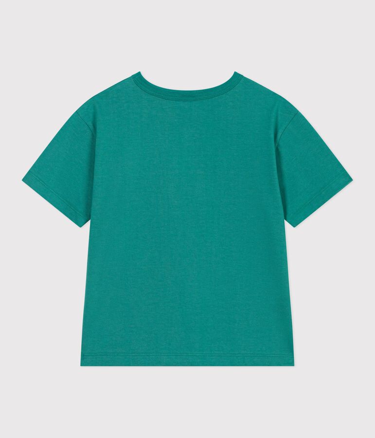Tee-shirt enfant manches courtes en coton vert