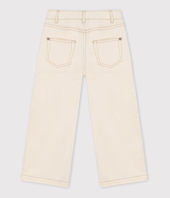 Pantalon flare en denim enfant fille écru AVALANCHE